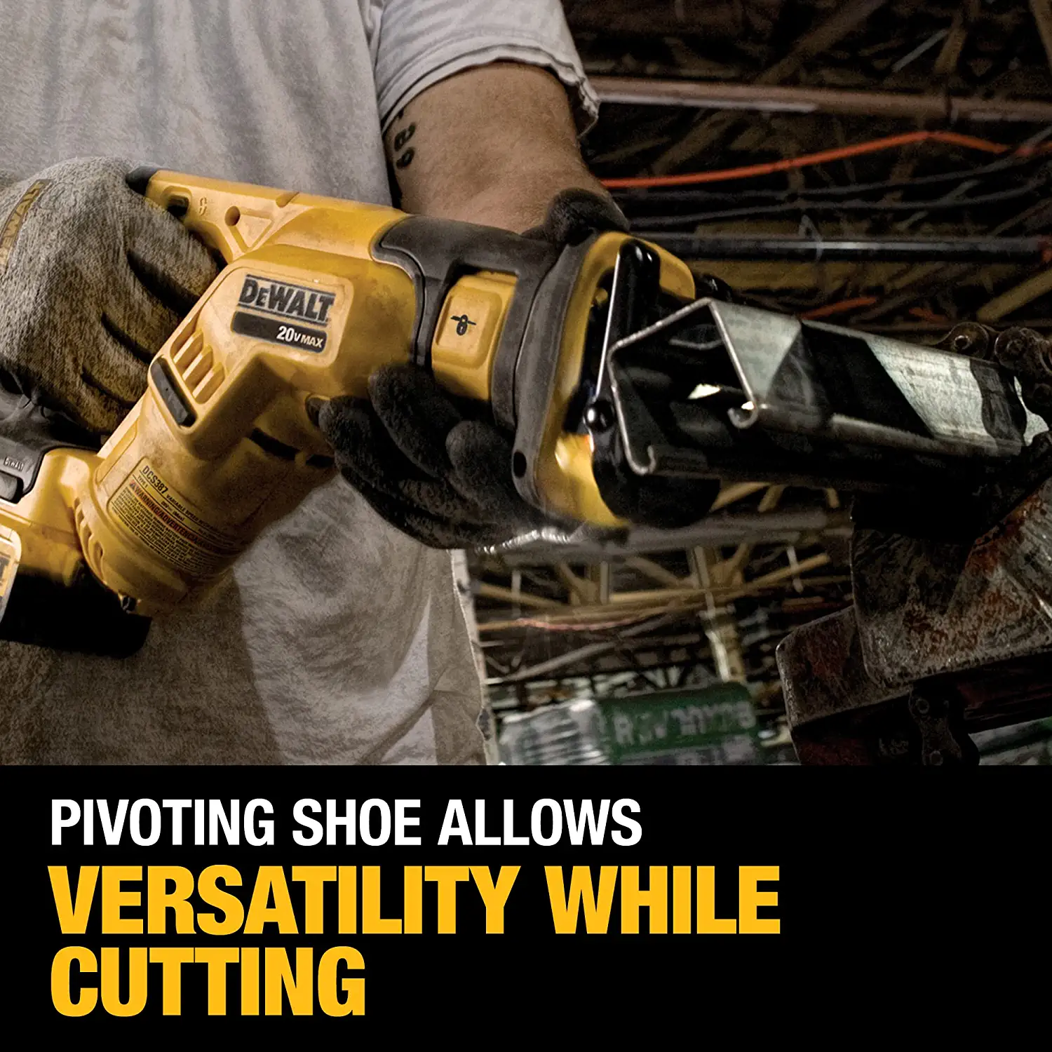DEWALT Reciprocating Saw DCS387D1 20-volt Variable Speed Cordless (Charger Included and Battery Included) - Image 7