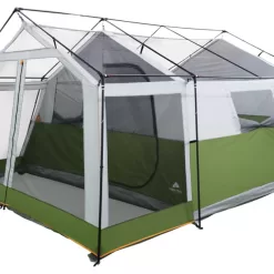 Ozark Trail 8-Person Family Cabin Tent 1 Room with Screen Porch, Green