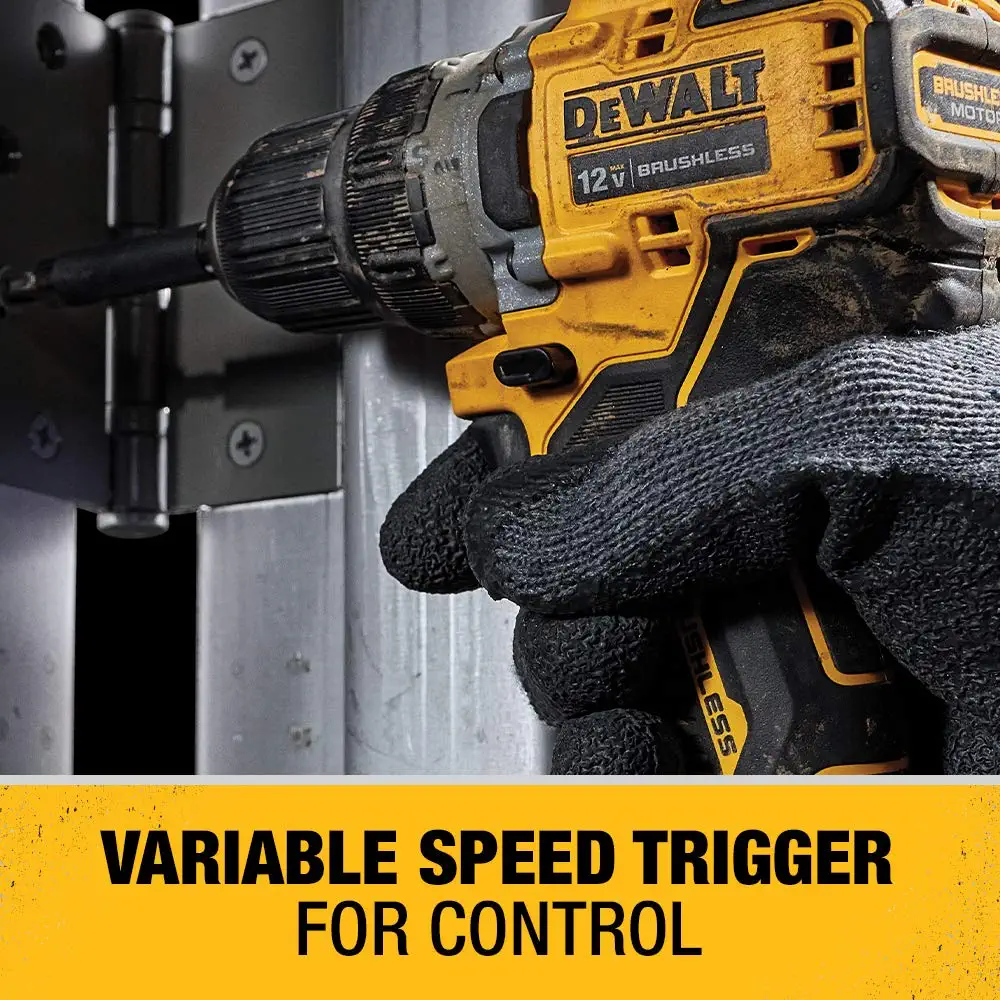 DEWALT Drill DCD701F2 XTREME 12-volt Max 3/8-in Brushless Cordless (2 Li-ion Batteries Included and Charger Included) - Image 6