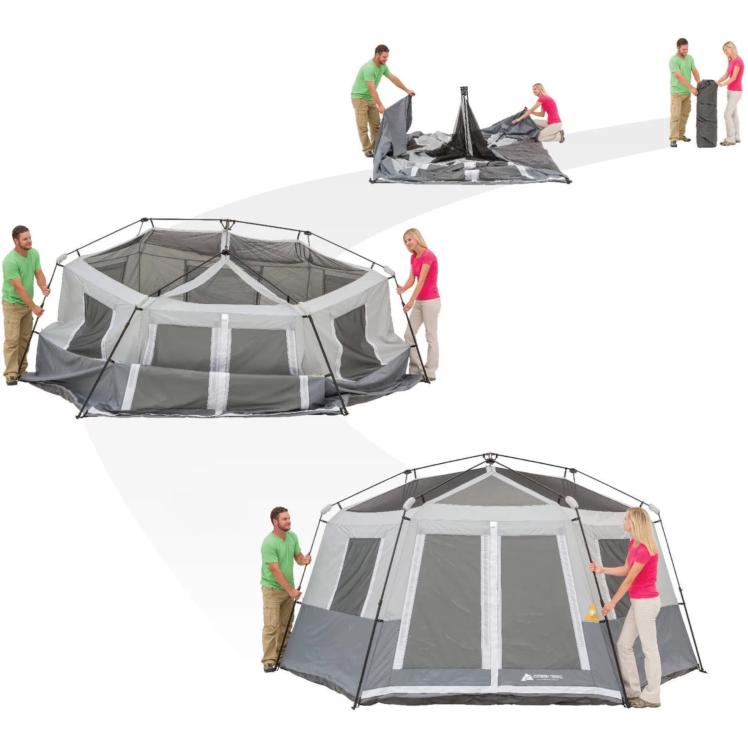 Ozark Trail 8-Person Instant Hexagon Cabin Tent