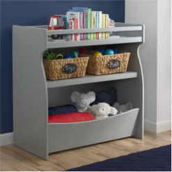 Delta Children Gateway 2-in-1 Changing Table and Storage Unit, Gray