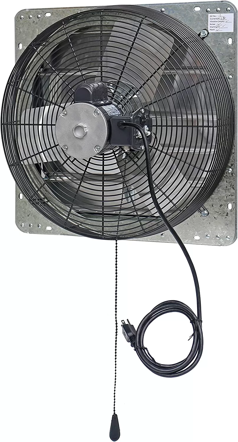Iliving ILG8SF18V-T Wall-Mount Shutter Exhaust Fan, 18" - Variable, Silver - Image 3