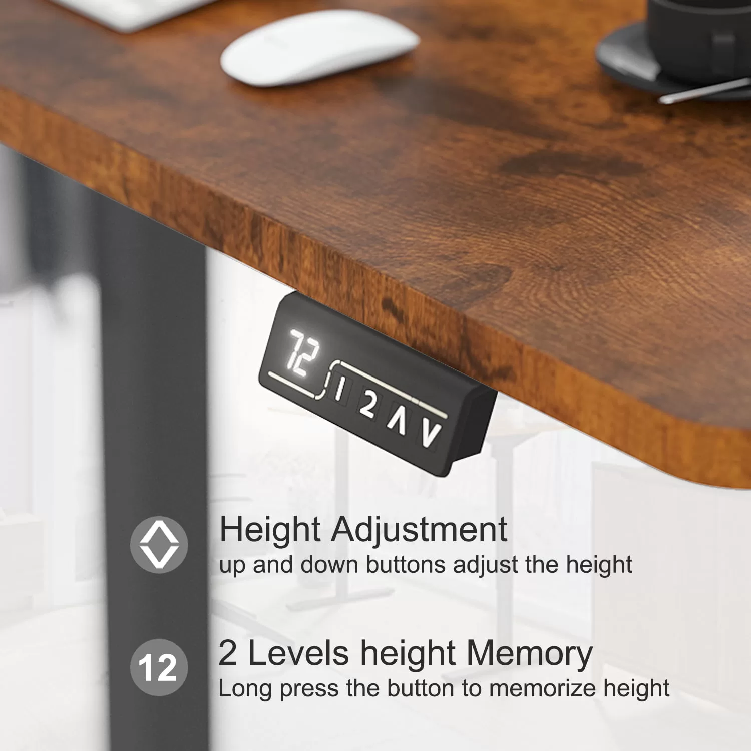 Furmax 40" x 24" Home Office Electric Height Adjustable Standing Desk