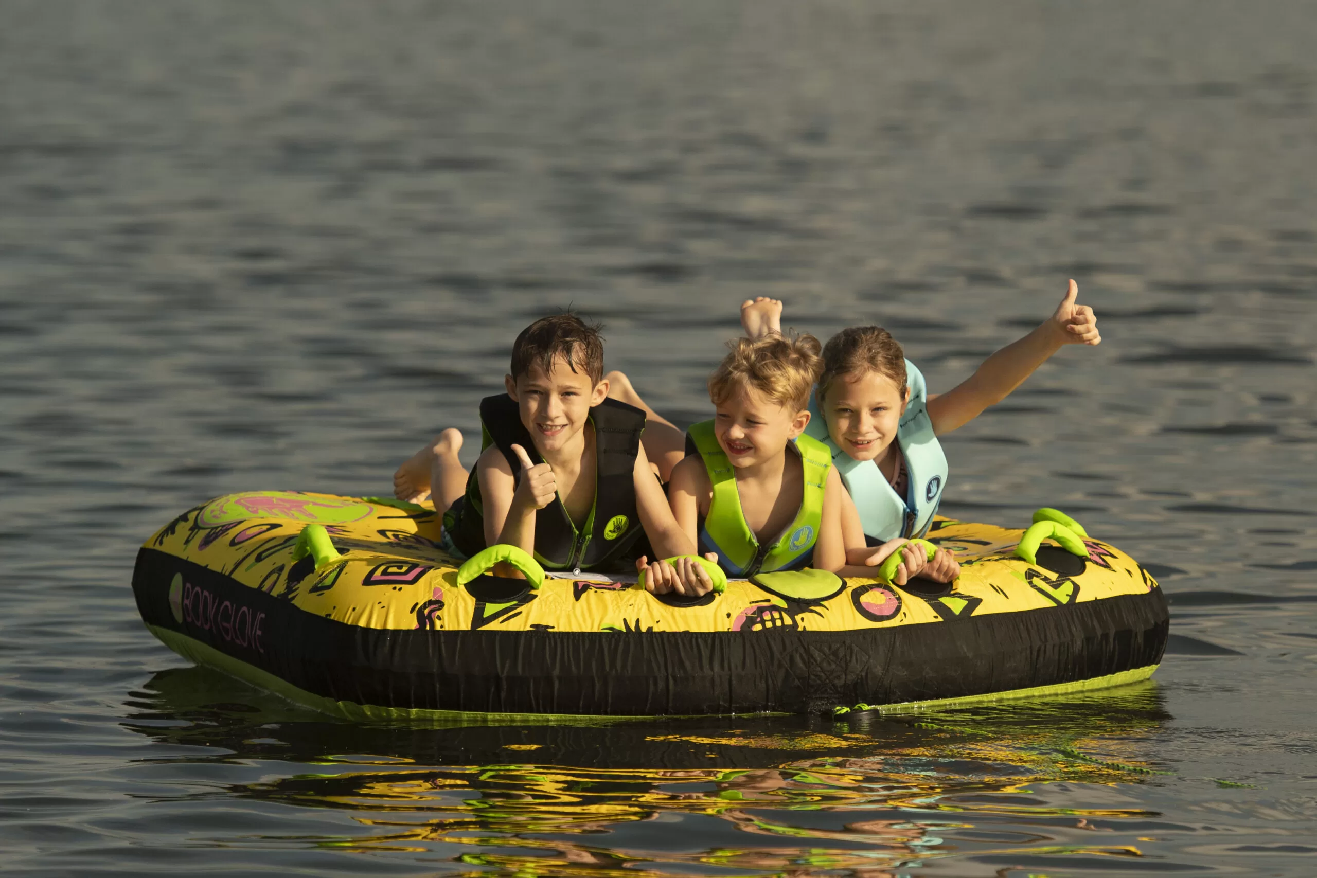Body Glove Riverside 3-Person Yellow Waterskiing Towables