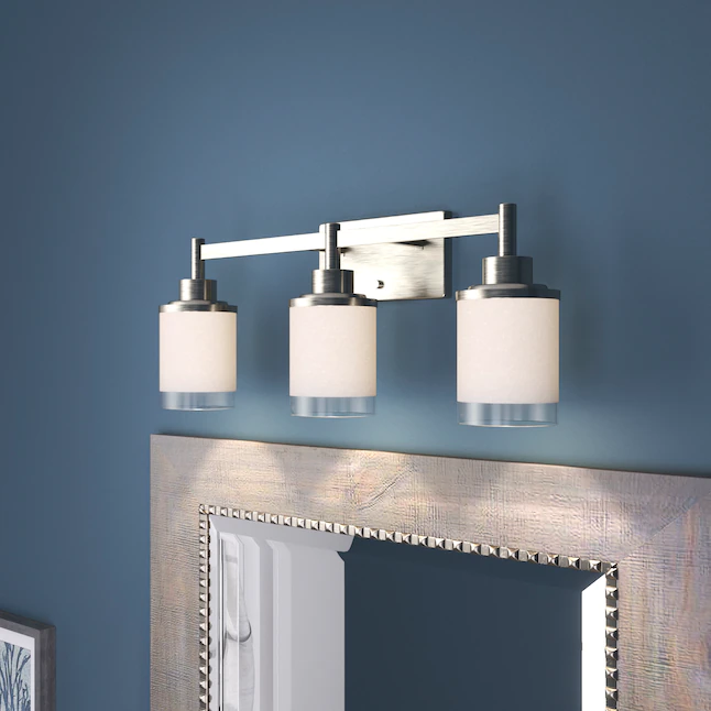 Progress Lighting Alexa 22-in 3-Light Brushed Nickel Modern/Contemporary Vanity Light - Image 3