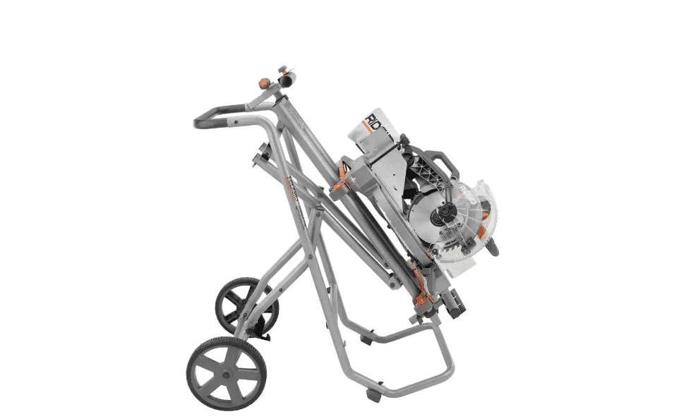 RIDGID AC9946 Universal Mobile Miter Saw Stand with Mounting Braces