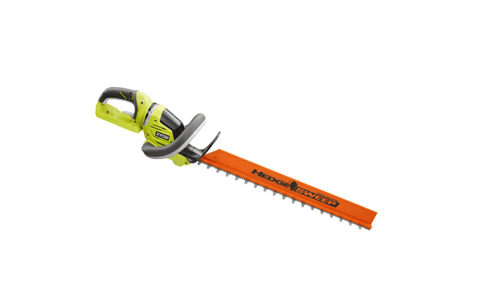 RYOBI RY40480VNM-HDG 40V 110 MPH 525 CFM Cordless Variable-Speed Jet Fan Leaf Blower & 24 in. Hedge Trimmer with 4.0 Ah Battery & Charger