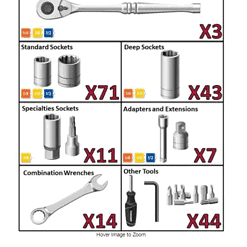 Husky H194MTS Mechanics Tool Set (194-Piece)