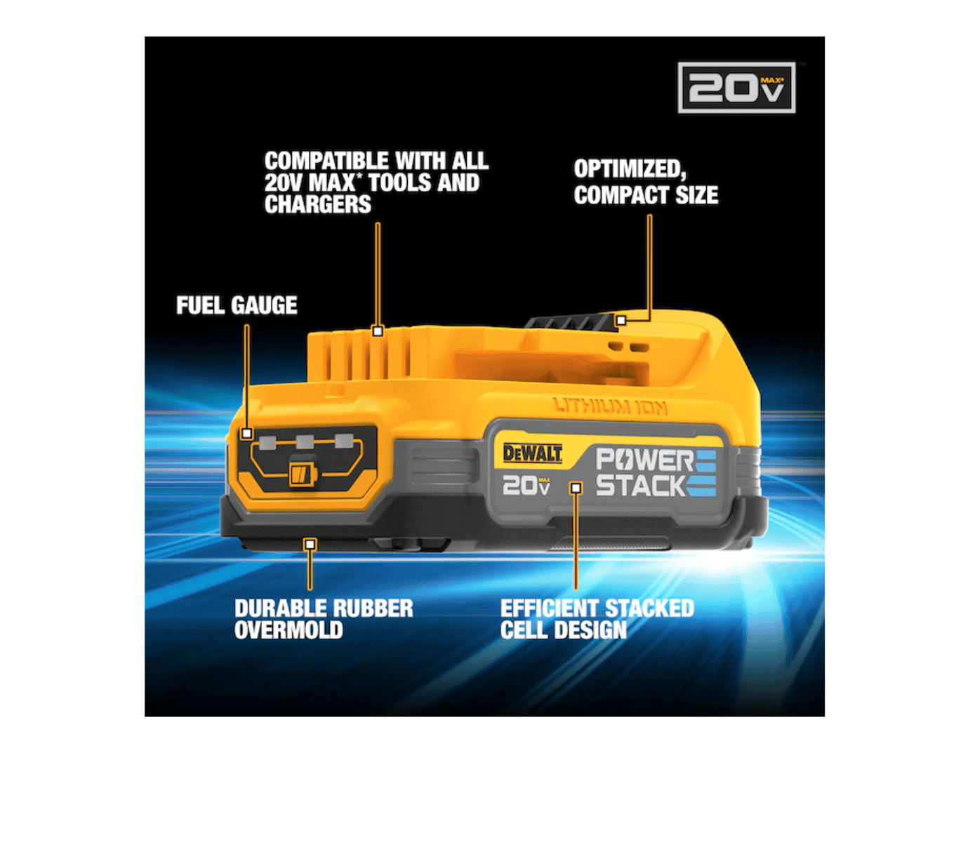 DEWALT DCF840E1 20V 1/4 in IMPACT DRIVER WITH POWERSTACK BATTERY - Image 4