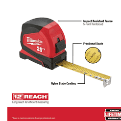 Milwaukee 48-22-8320-48-22-6625 20 in. PACKOUT Tote with 25 ft Compact Tape Measure