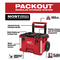 Milwaukee 48-22-8426-8443 PACKOUT 22 in. Rolling Tool Box and 22 in. 3-Drawer