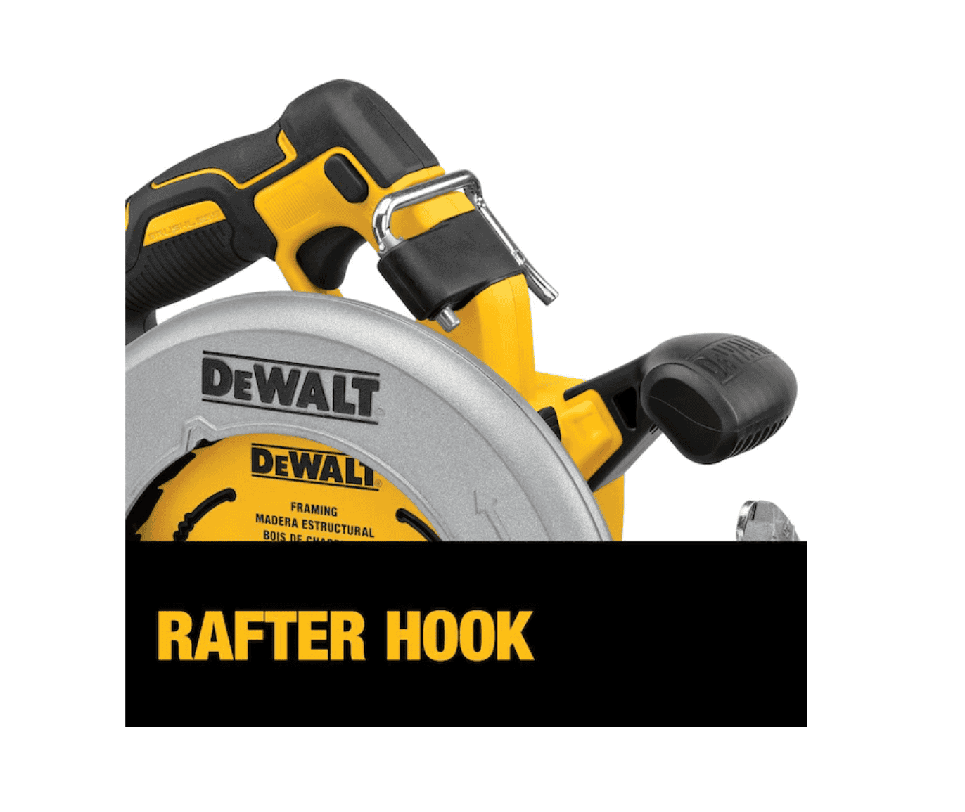 DEWALT Circular Saw DCS574W1 XR POWER DETECT 20-Volt Max 7-1/4-in Brushless Cordless (1-Battery and Charger Included) - Image 4