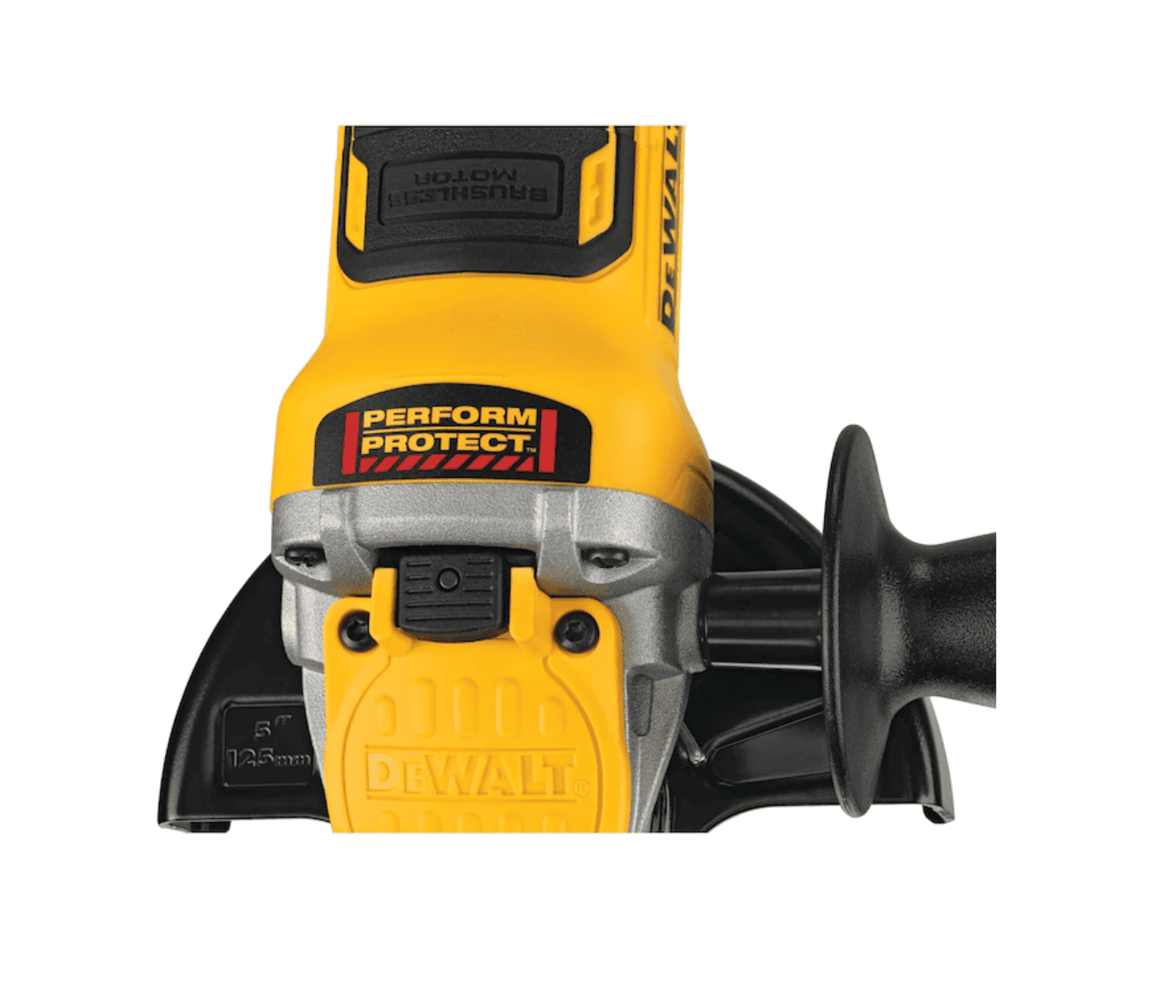 DEWALT DCG415B XR POWER DETECT 4.5-in 20-Volt Max Paddle Switch Brushless Cordless Angle Grinder - Image 4