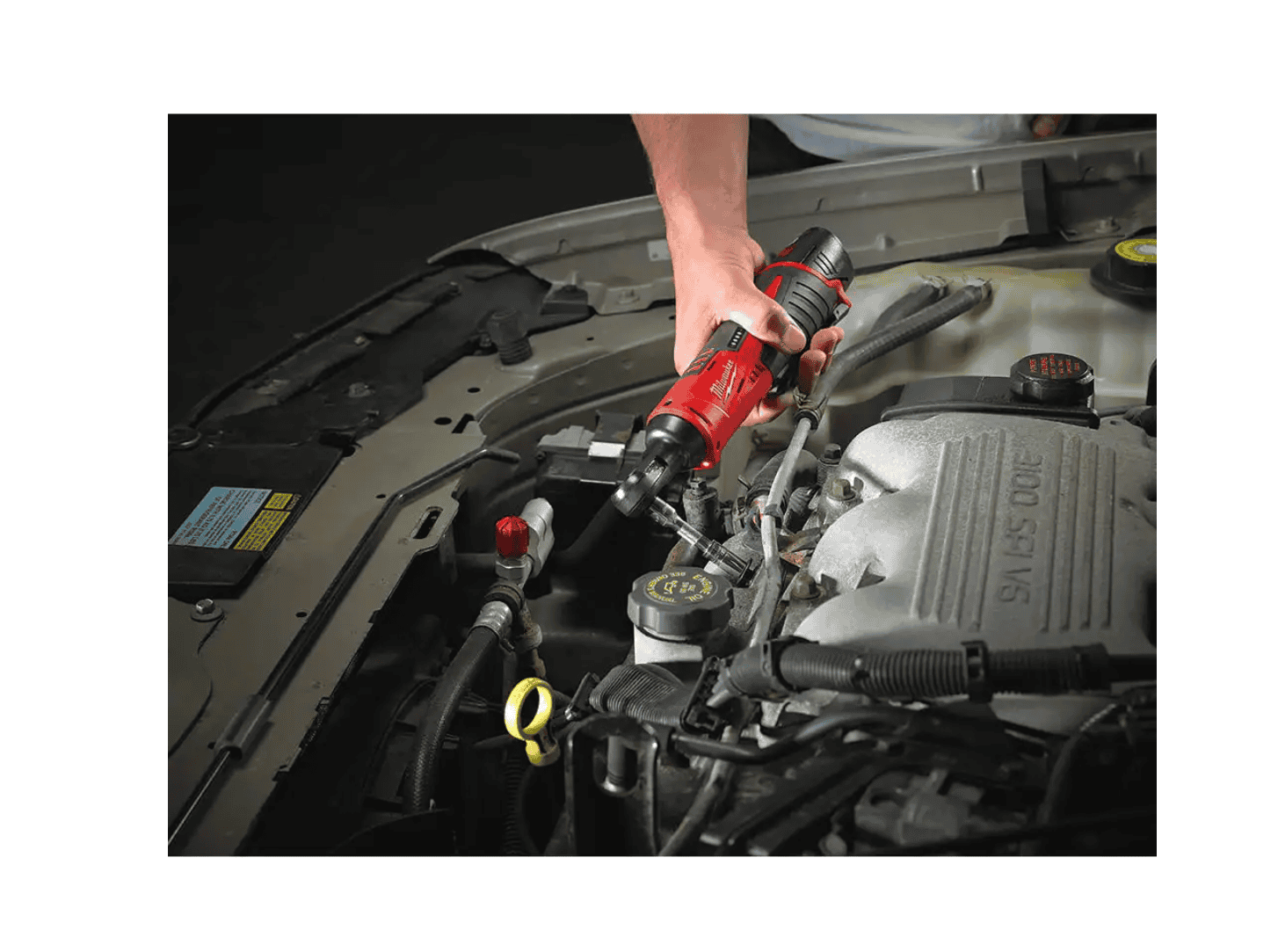 Milwaukee 2457-21 M12 12-Volt Lithium-Ion Cordless 3/8 in. Ratchet Kit with One 1.5 Ah Battery, Charger and Tool Bag