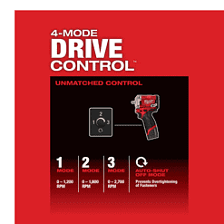 Milwaukee 2554-20-2567-20-2560-20 M12 FUEL 12V Li-Ion Cordless 3/8 in. Impact Wrench w/3/8 in. High Speed Ratchet and 3/8 in. Extended Reach Ratchet