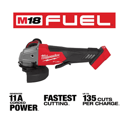 Milwaukee 2962-20-2880-20 M18 FUEL Gen-2 18V Lithium-Ion Brushless Cordless Mid Torque 1/2 in. Impact Wrench with Friction Ring with Grinder