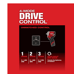 Milwaukee 2554-20-2564-20-2567-20 M12 FUEL 12V Li-Ion Brushless Cordless Stubby 3/8 in