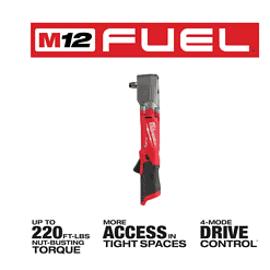 Milwaukee 2564-20-2565-20 M12 FUEL 12V Lithium-Ion Brushless Cordless 3/8 in. and 1/2 in. Right Angle Impact Wrenches Set (2-Tool)