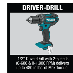 Makita XT614SX1 18V Lithium-Ion Cordless 6-Piece Kit (Drill-Driver/ Impact Driver/ Circular Saw/ Recipro Saw/ Vacuum/ Light) 3.0Ah