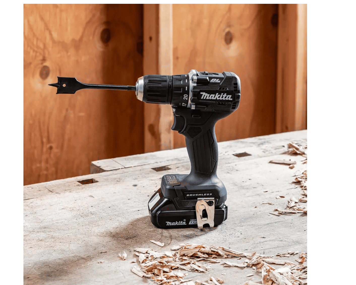 Makita XFD15SY1B 18V LXT Sub-Compact Lithium-Ion Brushless Cordless 1/2 in. Driver Drill Kit, 1.5Ah