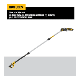 DEWALT DCPS620B 20V MAX 8in. Cordless Battery Powered Pole Saw, Tool Only