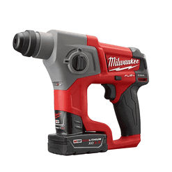 Milwaukee 2416-21XC M12 FUEL 12V Lithium-Ion Brushless Cordless 5/8 in. SDS-Plus Rotary Hammer Kit with One 4.0Ah Battery and Bag