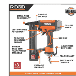 RIDGID R69603FK 6 Gal. Portable Electric Pancake Air Compressor