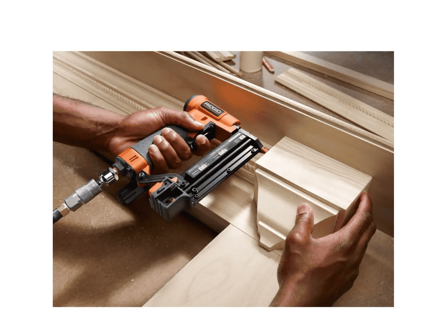 RIDGID R138HPF Pneumatic 23-Gauge 1-3/8 in. Headless Pin Nailer with Dry-Fire Lockout