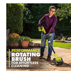 RYOBI P2904BTL ONE+ 18V Cordless Battery Outdoor Patio Sweeper (Tool Only)