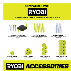 RYOBI RY40930 40V Cordless Battery String Trimmer and Jet Fan Blower Combo Kit (2-Tools) with 4.0 Ah Battery and Charger