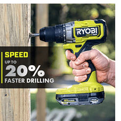 RYOBI PBLDD01K-A989504 ONE+ HP 18V Brushless Cordless 1/2 in. Drill/Driver Kit w/(2) Batteries, Charger, Bag, & Drill and Drive Kit (95-Piece)