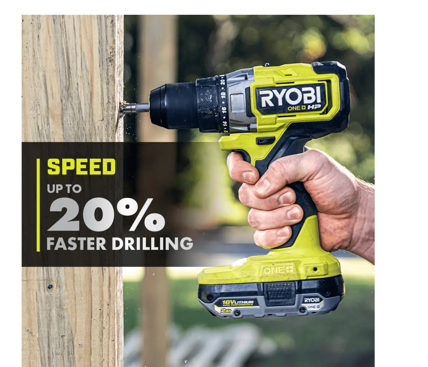 RYOBI PBLDD01K-A98401 ONE+ HP 18V Brushless Cordless 1/2 in. Drill/Driver Kit w/(2) Batteries, Charger, Bag, & Drill/Drive Kit (40-Piece)