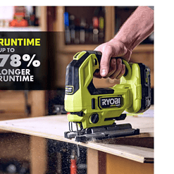 RYOBI Jig Saw PBLJS01K1 ONE+ HP 18V Brushless Cordless with 2.0 Ah HIGH PERFORMANCE Battery and Charger