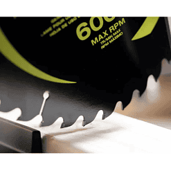 RYOBI TSS103-A181001 15 Amp 10 in. Corded Sliding Compound Miter Saw with 10 in. 24 Carbide Teeth Thin Kerf Miter Saw Blade