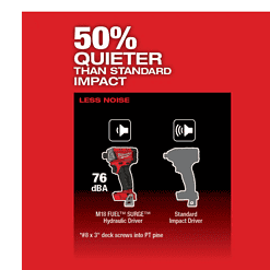 Milwaukee 2760-20 M18 FUEL SURGE 18V Lithium-Ion Brushless Cordless 1/4 in. Hex Impact Driver (Tool-Only)