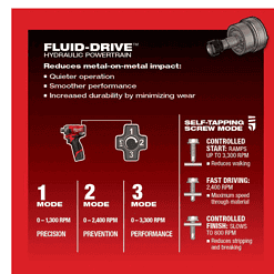 Milwaukee 2551-22-2457-20 M12 FUEL SURGE 12V Lithium-Ion Brushless Cordless 1/4 in. Hex Impact Driver Compact Kit w/ M12 3/8 in. Ratchet