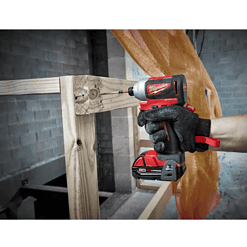 Milwaukee 2850-22CT M18 18V Lithium-Ion Brushless Cordless 1/4 in. Impact Driver Kit with Two 2.0 Ah Batteries, Charger and Hard Case