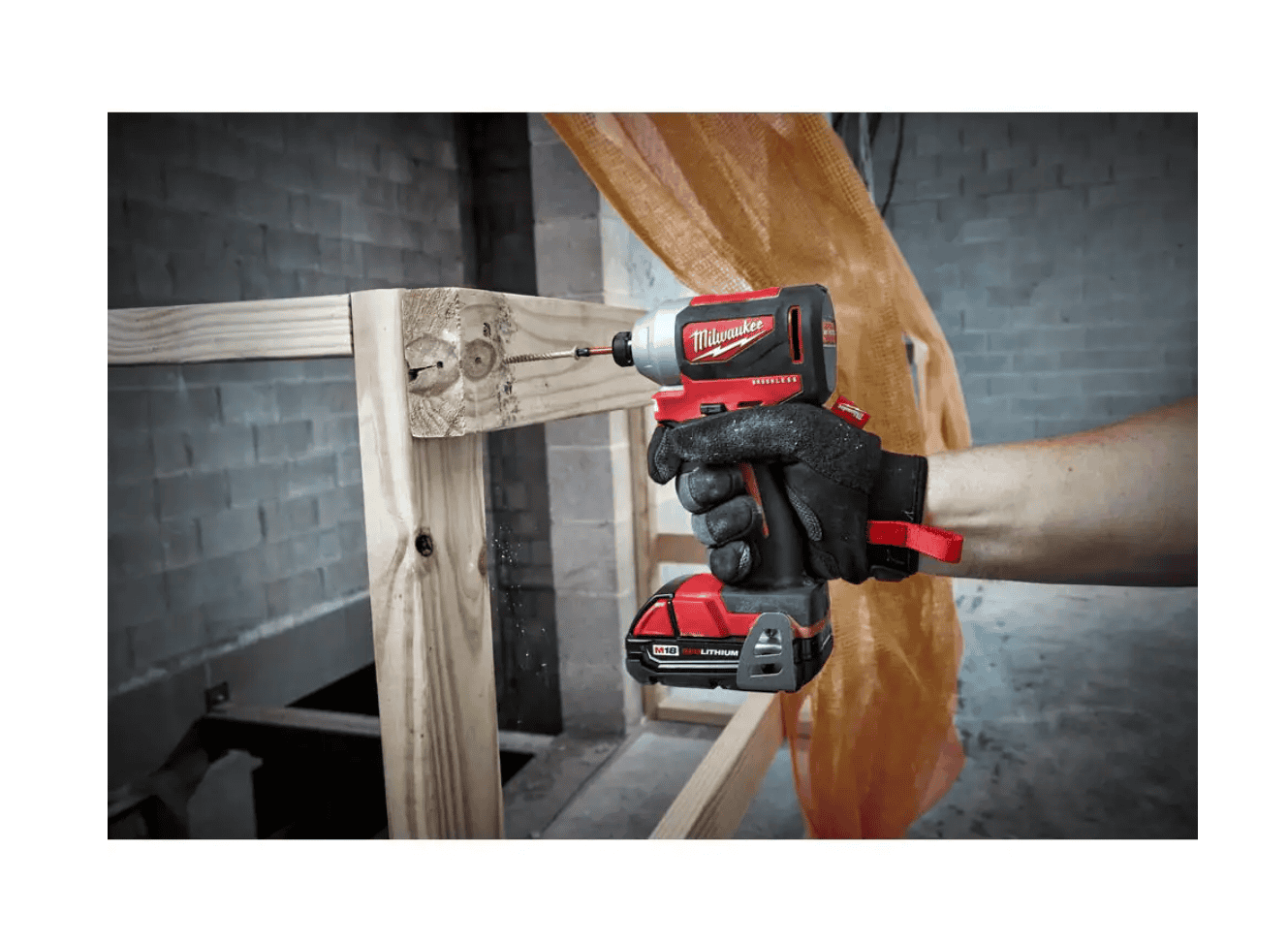 Milwaukee 2850-22CT M18 18V Lithium-Ion Brushless Cordless 1/4 in. Impact Driver Kit with Two 2.0 Ah Batteries, Charger and Hard Case
