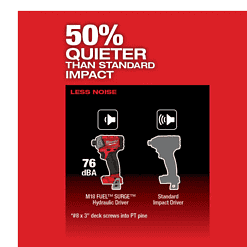 Milwaukee 2760-20-48-59-1835 M18 FUEL SURGE 18V Lithium-Ion Brushless Cordless 1/4 in. Hex Impact Driver with 3.0Ah Battery and Charger