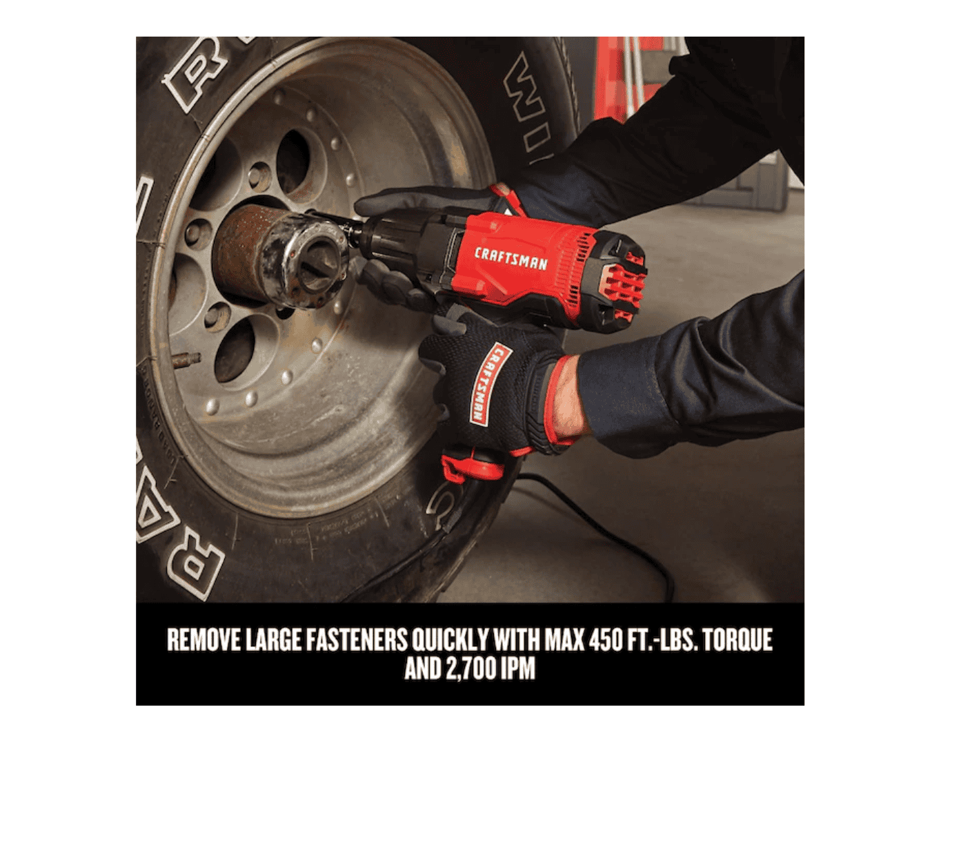 CRAFTSMAN CMEF901 7.5 Amps Variable Speed 1/2-in Drive Corded Impact Wrench (Tool Only) - Image 4