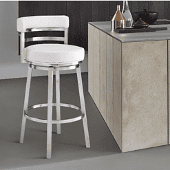 Armen Living Madrid Contemporary 26 in. Counter Height Bar Stool