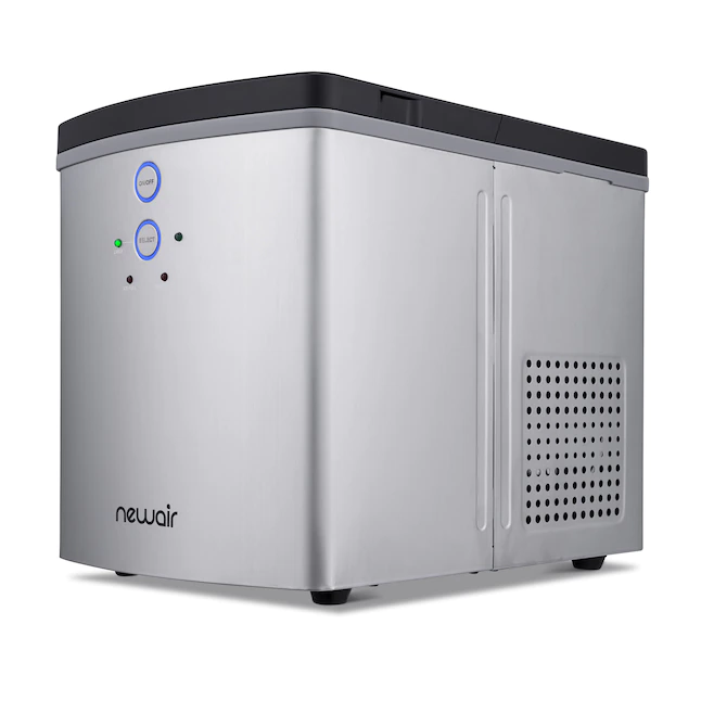 NewAir Portable Countertop Ice Maker, Silver - Image 2