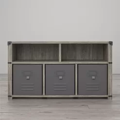 Little Seeds Nova Bedroom Storage Bench – Grey Oak