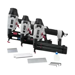 Husky 206944644 Finish Kit with 16-Gauge Finish Nailer, 18-Gauge Brad Nailer and 18-Gauge Stapler (3-Piece)