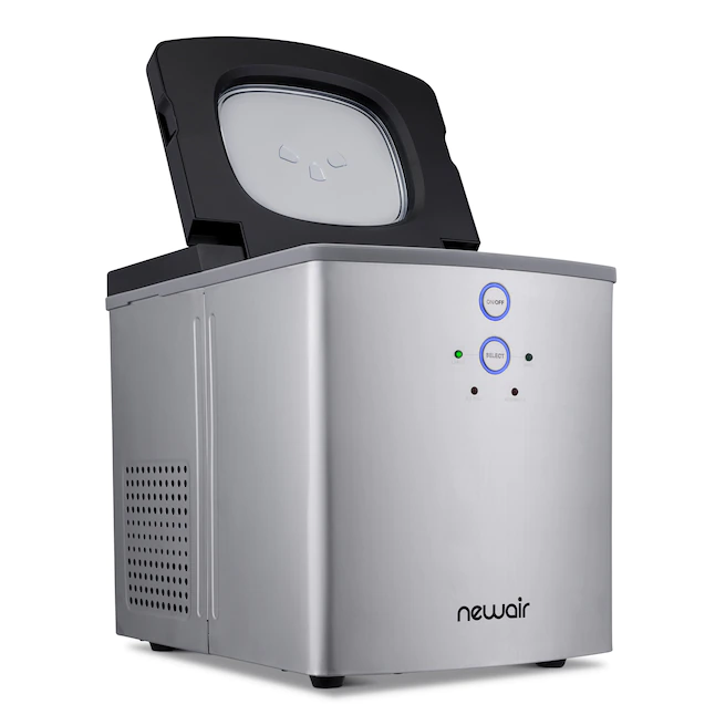 NewAir Portable Countertop Ice Maker, Silver - Image 3