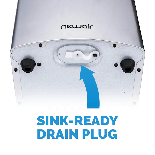 NewAir Portable Countertop Ice Maker, Silver - Image 4