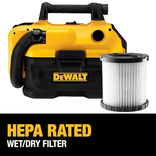 DEWALT 20-volt Max 2-Gallons Cordless Wet/Dry Shop Vacuum (Tool Only) - Image 6