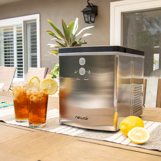 NewAir Portable Countertop Ice Maker, Silver - Image 6