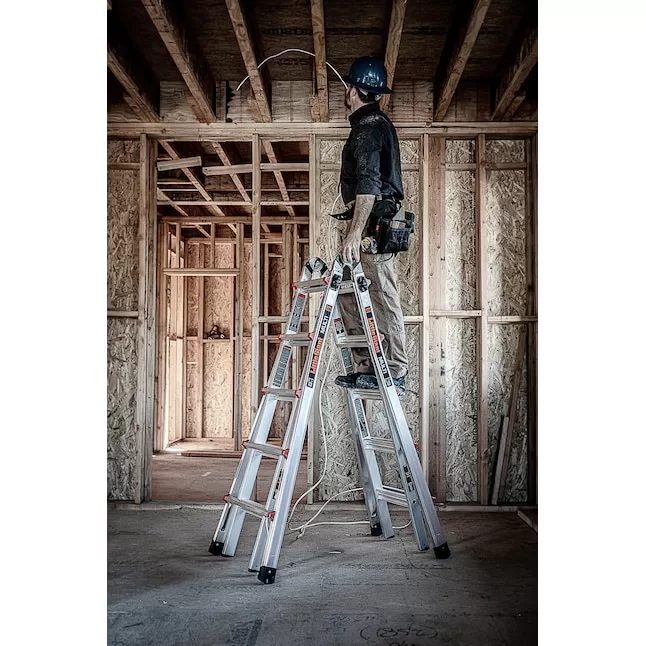 Little Giant Ladders Model M22 Aluminum 22-ft Reach Ladder Type 1A, 300-lb - Image 11