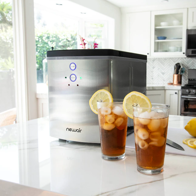 NewAir Portable Countertop Ice Maker, Silver - Image 7